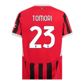 AC Milán Tomori 23 Domácí 2024-25 - Fotbalové Dresy (S/S)